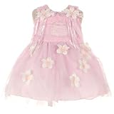 Sophias Style Boutique Pink Girls Infant Baby First BIRTHDAY Dress 12M-24M