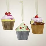CUPCAKE W/NAME BANNER ORN - 2.5