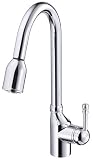 Danze D457015 Melrose Single Handle Kitchen Faucet with Pull Down Spout and Lever Handle, Chrome