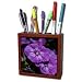 WhiteOak Photography Floral Prints - Garden Laura Phlox Flowers Dark Pink Flowers - Tile Pen Holders-5 inch tile pen holder