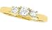 1/2 ct tw Diamond 3-Stone Ring Platinum(Platinum)-Size 1/2 CT TW