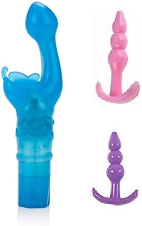Blue Butterfly Kiss Gspot and Clitoris Power Vibe for Women and 2 Anal Plus toys