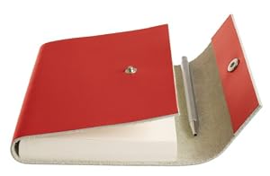 Mano Leather Journal, Lined, Snap Closure, Pen Included