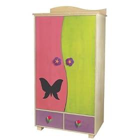 Room Magic RM19-MG Garden Media Cabinet Armoire, Natural