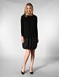 Clu Contrast Bubble Dress in Black