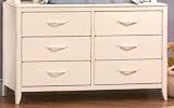Sorrento Small Double Dresser w/ Arch Metal Hardware Cottage White
