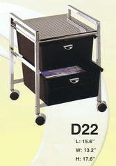 Pibbs D22 Rolling Pedicure Cart with 2 Trays