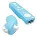 2-Tone Silicon Skin Case for Nintendo Wii Remote Control & Nunchuk, Blue