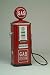 RED GAS PUMP REPLICA - Nostalgic design, working crank and bell, inside storage shelves, locking door.