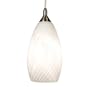 Checkolite 25308-71 Home Design Art Glass, 1-Light Pendant, Brushed Nickel
