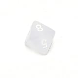 Chessex Frosted 16mm Light Blue and white d8