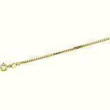 14K Yellow Gold 1.50mm Box Chain - 16, 18, 20 and 24