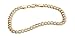 14k Yellow Gold Double Link Charm Bracelet, 7"