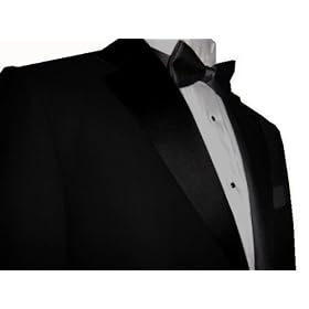 Buy Marchatti Men Italian Tuxedo Suit 2 Button NOTCH Lapel Solid Black Flat Front Pants FREE Bow Tie... by Marchatti
