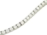 14k White Gold 4 prong Tennis Bracelet 42 Round Diamond 8.37 ct tw K SI2 Length 7