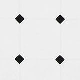 Dollhouse Miniature White & Black Diamond Tile Sheet