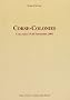 Corse - Colonies : Colloque 19-20 septembre 2002