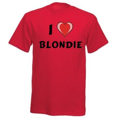 Cotton T-Shirt With I Love Blondie
