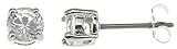 925 Sterling Silver CZ Stud Earrings