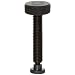TE-CO 31354L Knurled Knob Swivel Screw Clamp With Large Pad Black Oxide, 1/2-13-Thread x 3-3/50" Lg (2-Pack)