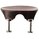 Flat Flesch 3/4 - 4/4 Violin Chinrest - Rosewood with Hill Bracket