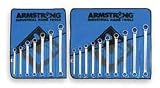 Armstrong 27-708 17pc 12pt Full Polish Geared Box Wrench Set