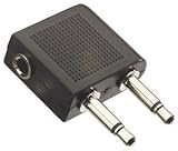 EarHugger Airline Adaptor EHA-18 - Audio adapter - mini-phone mono 3.5 mm (M) - mini-phone stereo 3.5 mm (F)