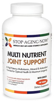 MULTI JOINT SUPPORT® Multivitamin with Glucosamine, Paractin & 28 other Ingredients | 180 Tabs. Made in the USA.