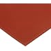 CS Hyde Solid Silicone Rubber, Commercial Grade, 0.187" Thick, 50 Durometer, Red, 12" Width, 12" Length
