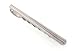 Rhodium plated tie slide with polished and brushed finish