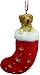 Santa's Little Pals Golden Retriever Stocking Christmas Ornament