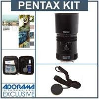 Pentax D-FA 100mm f/2.8 Macro WR (Weather Resistant) Auto Focus Lens Kit, U.S.A., with Tiffen 49mm Photo Essentials Filter Kit, Lens Cap Leash, Professional Lens Cleaning Kit,