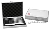 Wüsthof Culinar 8-Piece Steak Knife Set in Aluminum Presentation Gift Chest