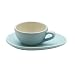 Nigella Lawson Living Kitchen Espresso Cup & Saucer Set/4 Blue