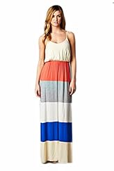 Colorblocking Spandex Maxi Dress 