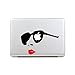iCasso Cool girl Removable Vinyl Decal Sticker Skin for Apple Macbook Pro Air Mac 13