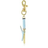 nOir For Barbie Blue Curling Iron Charm