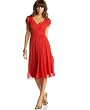 Suzi Chin Dress, Silk Chiffon Empire-Waist