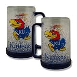 Kansas Jayhawks Freezer Mugs - 16 oz. Liquid Crystal