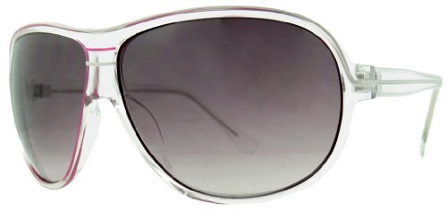 Edge I-Wear Clear Retro Plastic Aviators