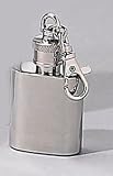 KEY CHAIN FLASK - I OUNCE STAINLESS STEAL KEY CHAIN FLASK