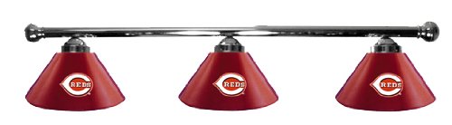 Cincinnati Reds Pool Table Light - Chrome Bar