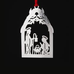 Silver Nativity Ornament Silver Nativity Ornament
