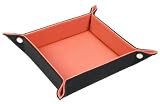Produkt-Bild: Lucrin - Normales Taschenleerer - Kombination Stoff-Leder - Schwarz / Orange