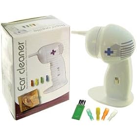 Great Ideas Electronic Ear Cleaner - Battery Powered Electric Ear Wax Remover For Removal Of Earwax