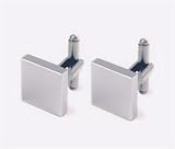 Stainless-Steel Square Cufflinks