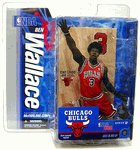 McFarlane Toys NBA Sports Picks Series 12 Action Figure Ben Wallace 2 (Chicago Bulls) Red Jersey