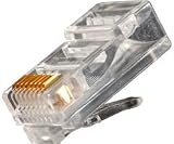 Steren Cat. 5E RJ45 Round-Solid Cable Plug - Network Connector - RJ-45