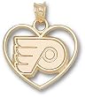 Philadelphia Flyers "P" Logo Heart Charm/Pendant