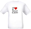 I LOVE MOUNT ELBERT - Mountain-series - White T-shirt